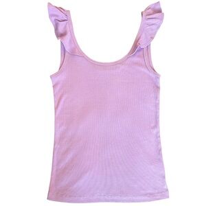 Gap Mini Rib Flutter Tank Top - Small Petite